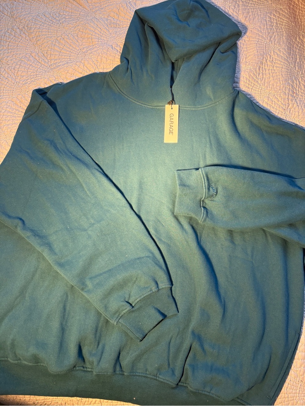 Garage Women’s Teal Hooded Sweatshirt
